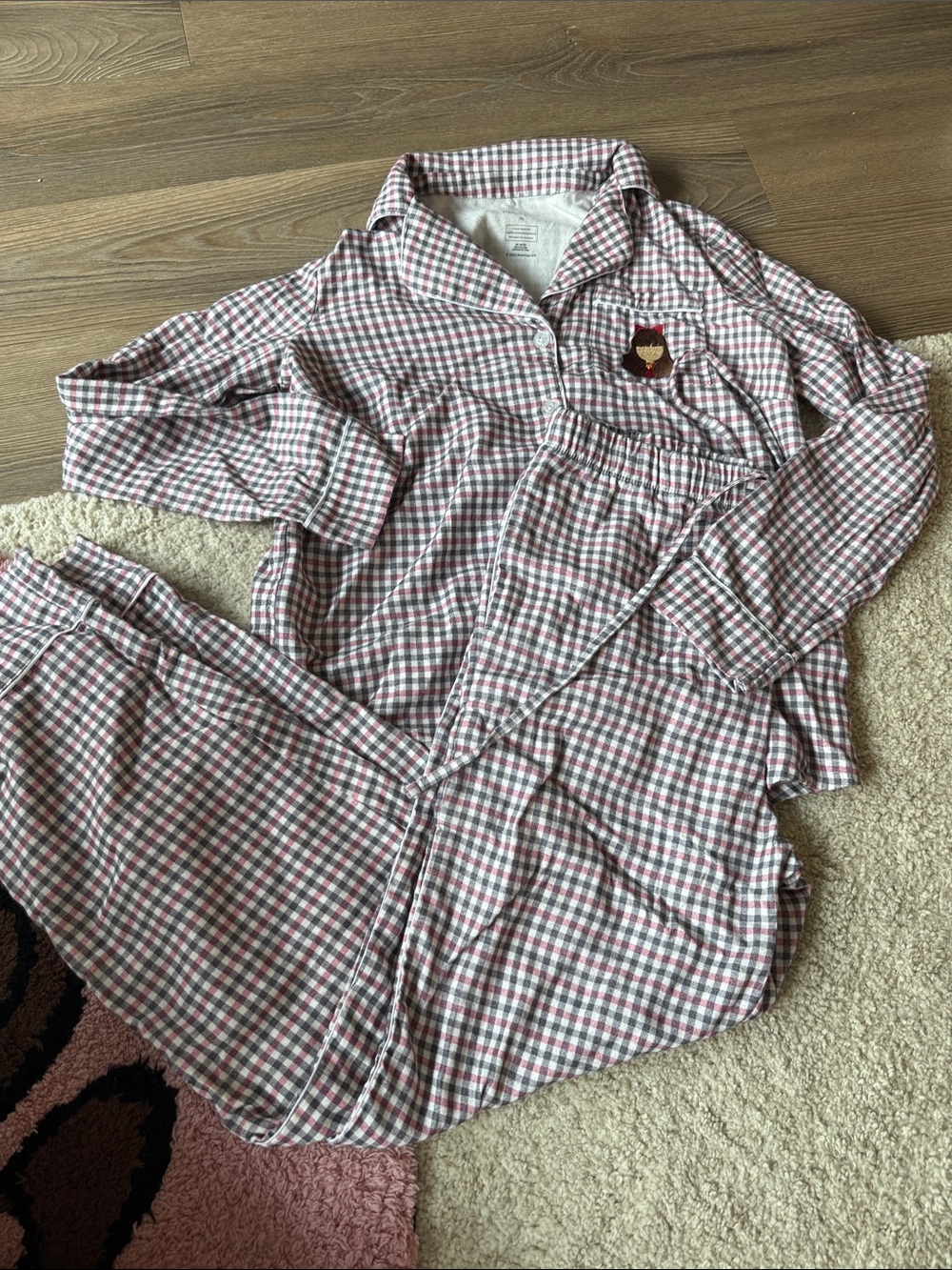 Posh peanut x american girl Samantha adult flannel pajamas